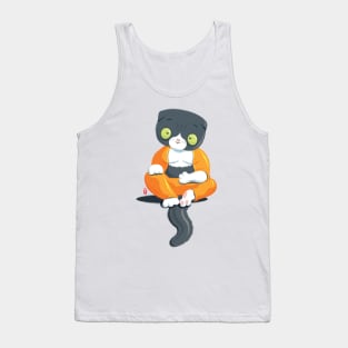 Cat in Buddha Position Tank Top